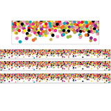 Teacher Created Resources TCR8952-3 Confetti Straight Rolled, Border (3 PK)
