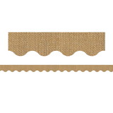 Teacher Created Resources TCR8956 Burlap Scalloped Rolled Border Trim