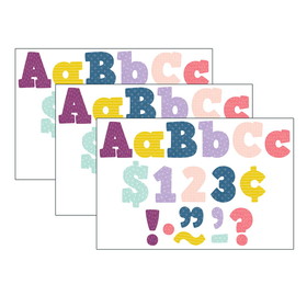 Teacher Created Resources TCR9037-3 Oh Happy Day Bold Block 4In, Letters Combo Pack (3 PK)