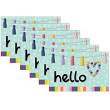 Teacher Created Resources TCR9056-6 Oh Happy Day Hello Postcrds (6 PK)