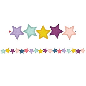 Teacher Created Resources TCR9089 Oh Hppy Day Stars Die-Cut Brdr Trim