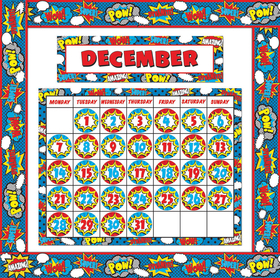Teacher Created Resources TCR9540 Superhero Calendar Set