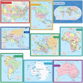 Teacher Created Resources TCR9689 Map Charts Set 9 Charts