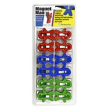 The Pencil Grip TPG13212P Magnet Man Magnetic Clip 12 Ct, Assorted Colors