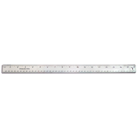 The Pencil Grip TPG158 18In Stainless Steel Ruler