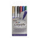 Marvy Uchida UCH1256A Caligraphy Paint Markers 6 Pk