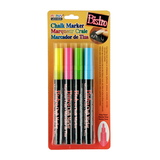 Uchida Of America UCH4824A Bistro Chalk Markers Fine Tip 4 Clr - Set Fluorescent Pnk Blu Grn Ylw