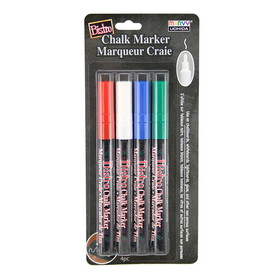 Marvy Uchida UCH4824E Bistro Chalk Markers Fine Tip 4 Clr, Set