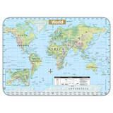 Kappa Map Group / Universal Maps UNI28422 Shaded World Wipe Off Map