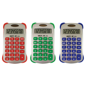 Victor Technology VCT910 Colorful 8 Digit Handheld - Calculator