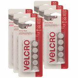 VELCRO VEC90070-6 Velcro Tape Round 5/8 Inch, White (6 PK)