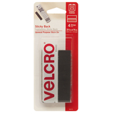 Velcro VEC90075 Sticky Back 3-1/2In Strips Black