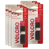 VELCRO VEC90078-6 Sticky Back 18In X 3/4In, Tape Blk (6 RL)