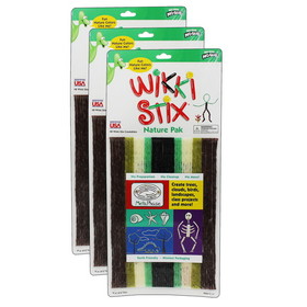 Wikki Stix WKX802-3 Wikki Stix Nature Colors (3 EA)