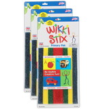 Wikki Stix WKX803-3 Wikki Stix Primary Colors 48, Ct Per Pk (3 PK)