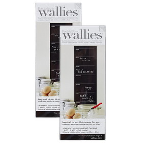 Wallies WLE16069-2 Weekly Wall Calendar Wallies, Chalkboard (2 PK)