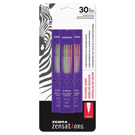 Zensations ZEB87103 Assrtd Color Lead Refills Pack Of 3, Zensations