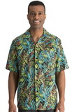 Edwards Garment 1032 Leaf Print Camp Shirt