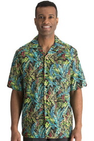 Edwards Garment 1032 Leaf Print Camp Shirt