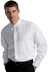 Edwards Garment 1392 Banded Collar Batiste Shirt