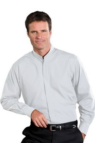 Edwards Garment 1396 Banded Collar Shirt - Men's Banded Collar Shirt (Long Sleeve)