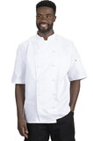 Edwards Garment 3331 Mesh Back Chef Coat - 12-Cloth Buttons