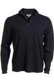 Edwards Garment 4072 Quarter-Zip Cotton Blend Sweater