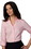 Edwards Garment 5045 3/4 Sleeve Blouse - Women's V-Neck 3/4 Sleeve Stretch Broadcloth Blouse, Price/EA