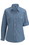 Edwards Garment 5298 Chambray Roll-Up Sleeve Blouse, Price/EA