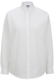 Edwards Garment 5396 Banded Collar Broadcloth Shirt