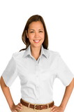 Edwards Garment 5740 Twill Shirt - Women's Cotton-Rich Twill Shirt (Short Sleeve)