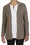 Edwards Garment 7056 Shirttail Open Cotton Cardigan