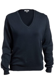 Edwards Garment 7090 Ladies' Cotton V-Neck Sweater