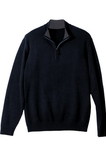 Edwards Garment 712 Quarter-Zip Jersey Knit Sweater