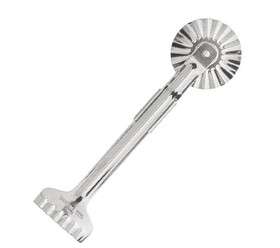 Ateco 1398 Pastry Cutter w/ Fluted Wheel (all metal)