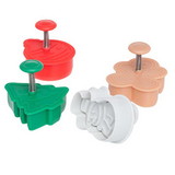 Ateco 1993 4pc Christmas Plunger Cutter Set