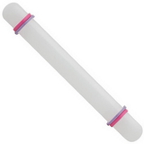Ateco 7512 Fondant Rolling Pin w/ 2 Sized Thickness Rings