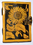 AzureGreen BBBL937 Sunflower leather blank book w/ latch