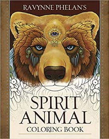 AzureGreen BSPIANIC Spirit Animal coloring book by Ravynne Phelan's