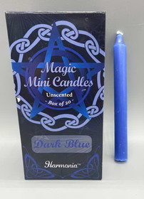 AzureGreen C5DB  1/2" dia 5" long Dark Blue chime candle 20 pack