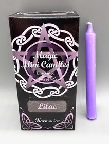 AzureGreen C5LI  1/2" dia 5" long Lilac chime candle 20 pack