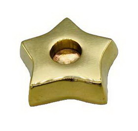 AzureGreen CHTH117B  1 1/2" Brass Star chime holder