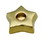 AzureGreen CHTH117B  1 1/2" Brass Star chime holder