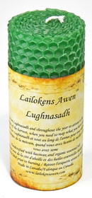 AzureGreen CLSLUG  4" Lughnasadh Altar Lailokens Awen candle