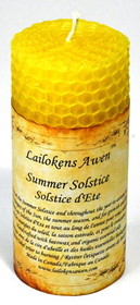 AzureGreen CLSSUM 4" Summer Solstice Altar Lailokens Awen candle