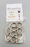 AzureGreen CM888 Votive Peg Adapter (set of 10)