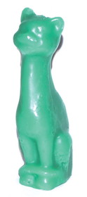 AzureGreen COCATG  5 1/2" Green Cat candle