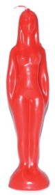 AzureGreen COFR 7 1/4" Red Woman candle