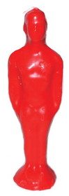 AzureGreen COMR 7 1/4" Red Male candle