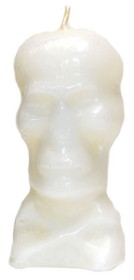 AzureGreen COSW 4 3/4" White Skull candle